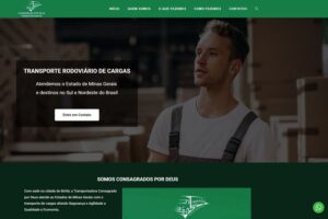 Criação de Site para Transportadora Consagrado por Deus