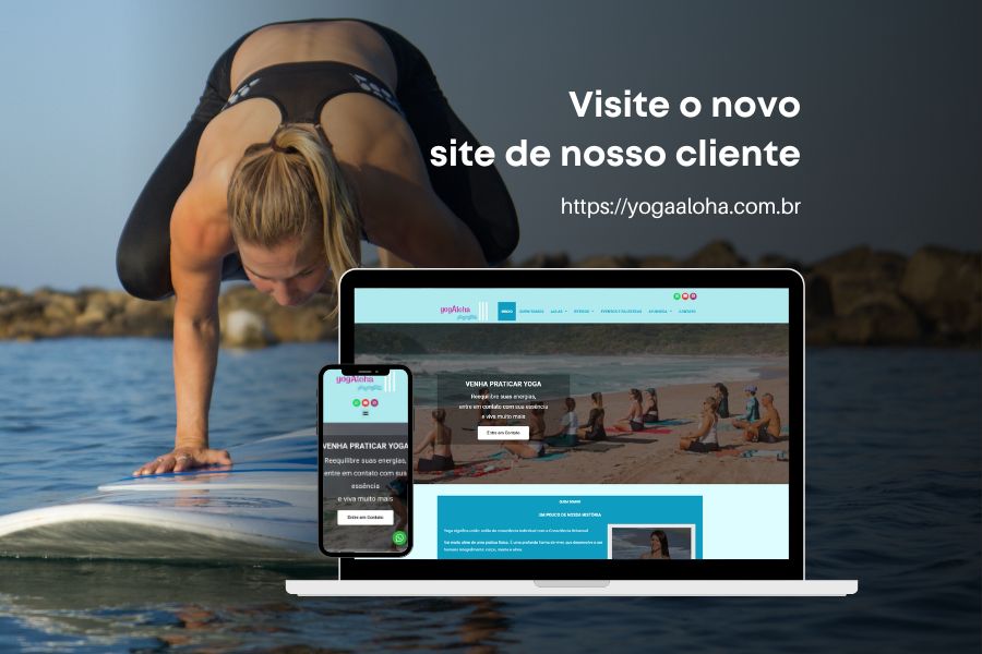 Criação do site para Yoga Aloha